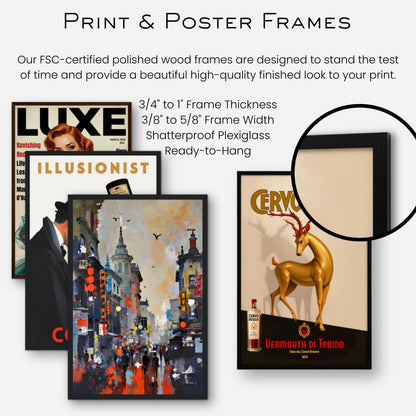 Gothic City Street Art Print - European Cityscape