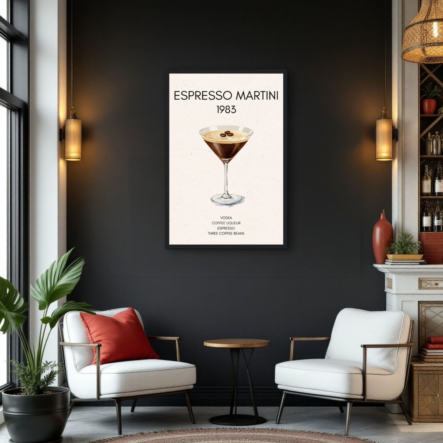 Espresso Martini Cocktail Bar Poster Print