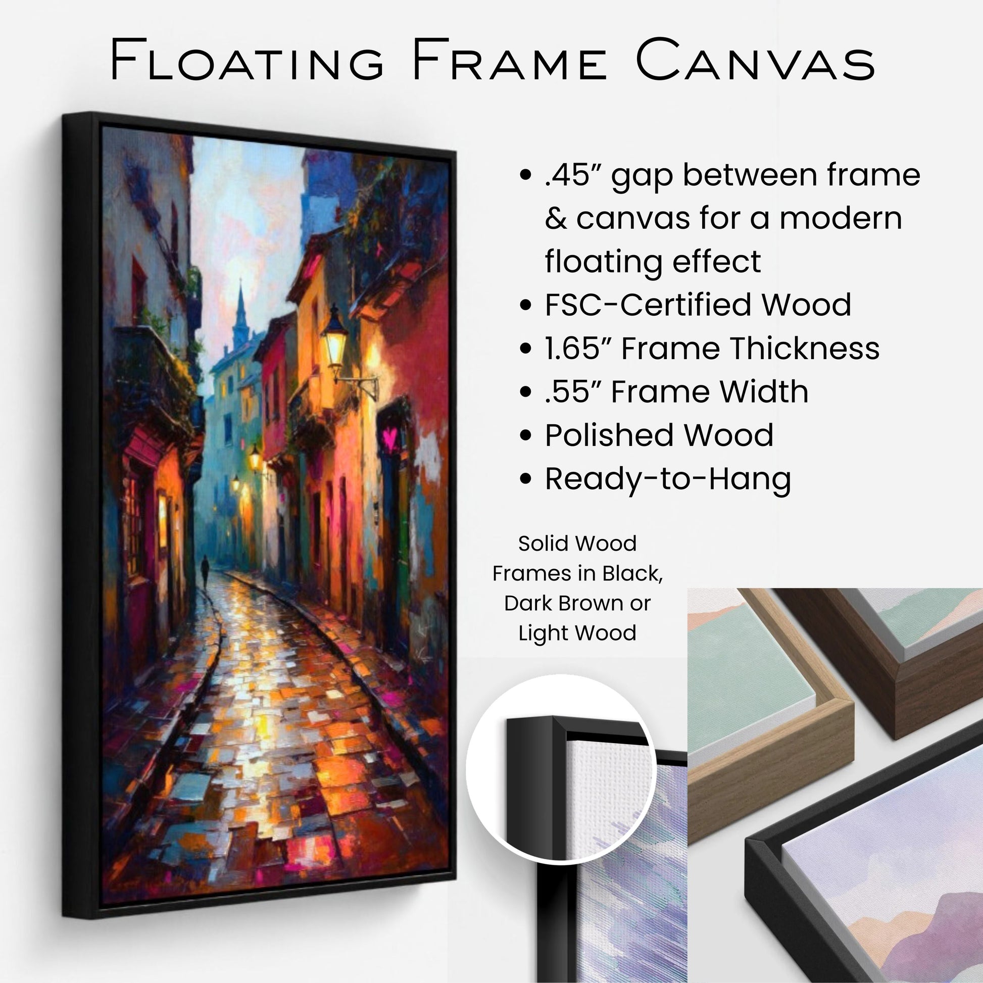 Old Europe Romantic Street Art Print