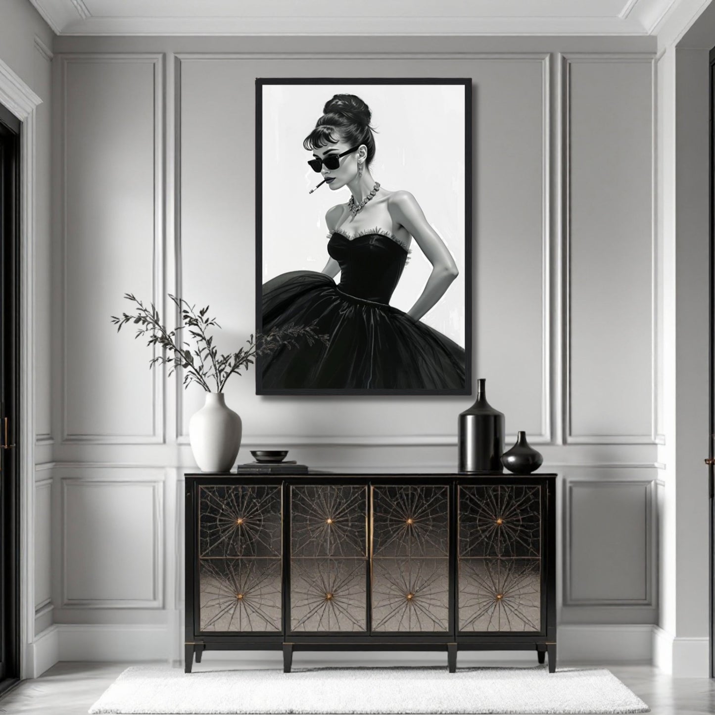 Audrey Hepburn Fashion Art Print