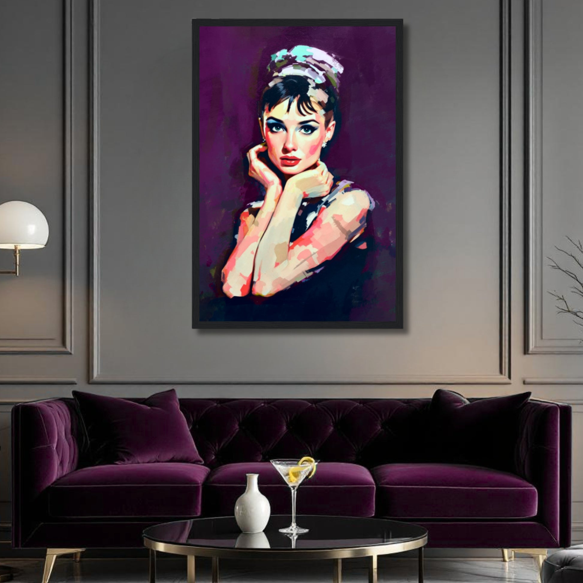 Audrey Hepburn Painting Art Print