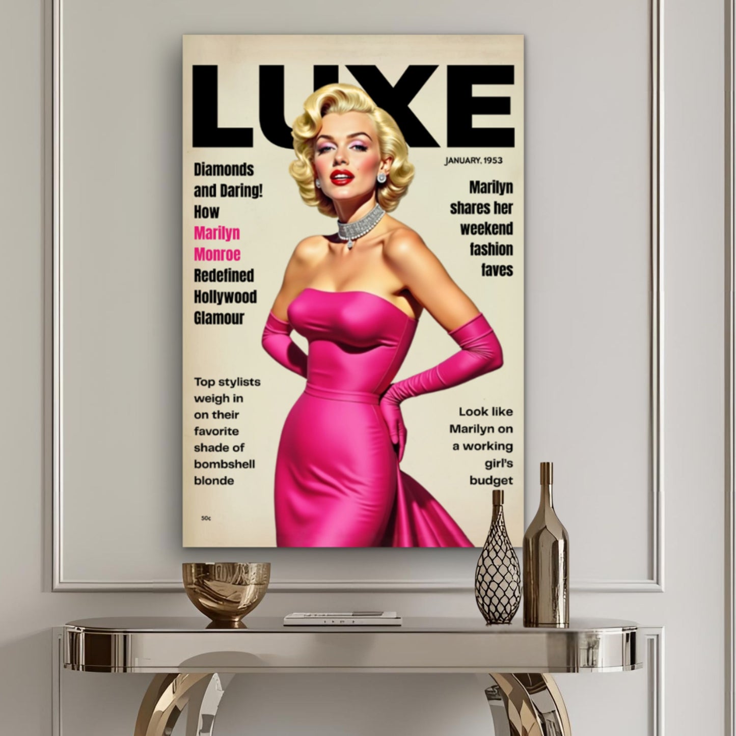 Marilyn Monroe Old Hollywood Art Print