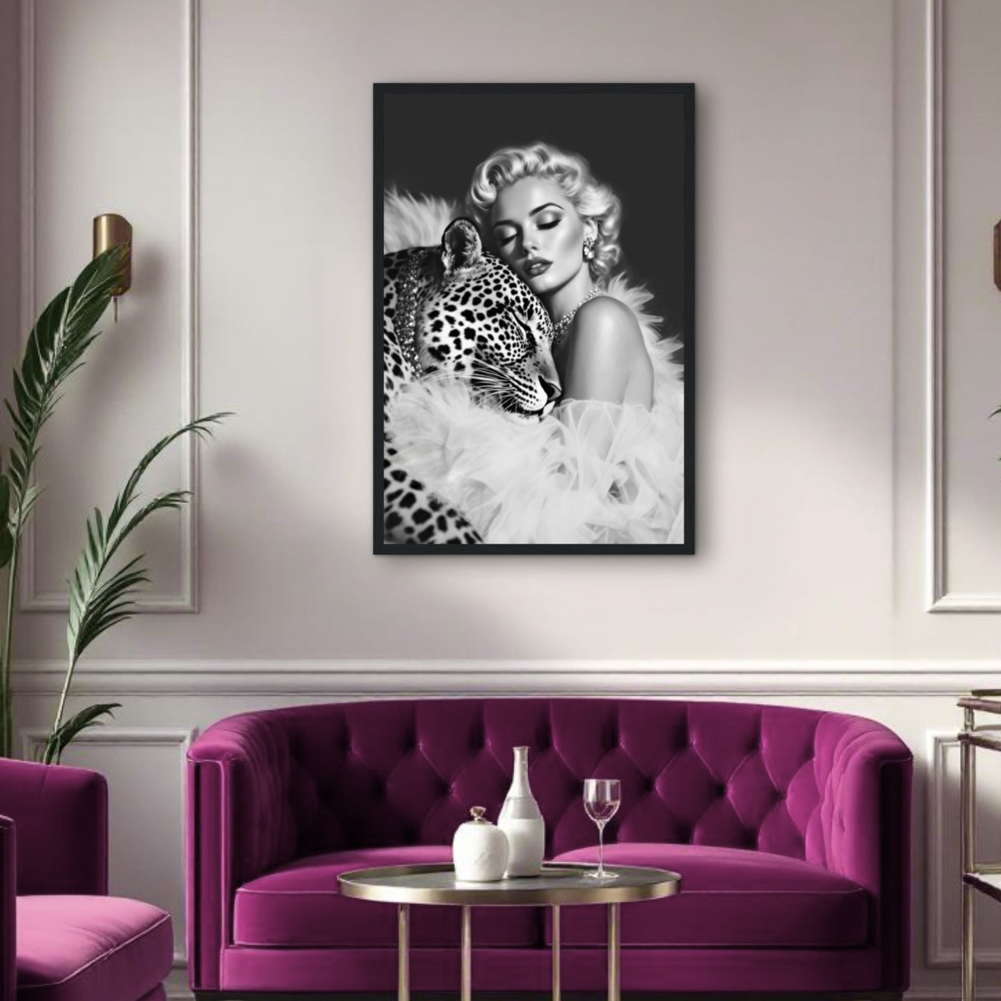 Marilyn Monroe Leopard Art Print