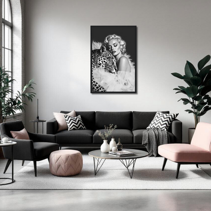 Marilyn Monroe Glam Leopard Art Print