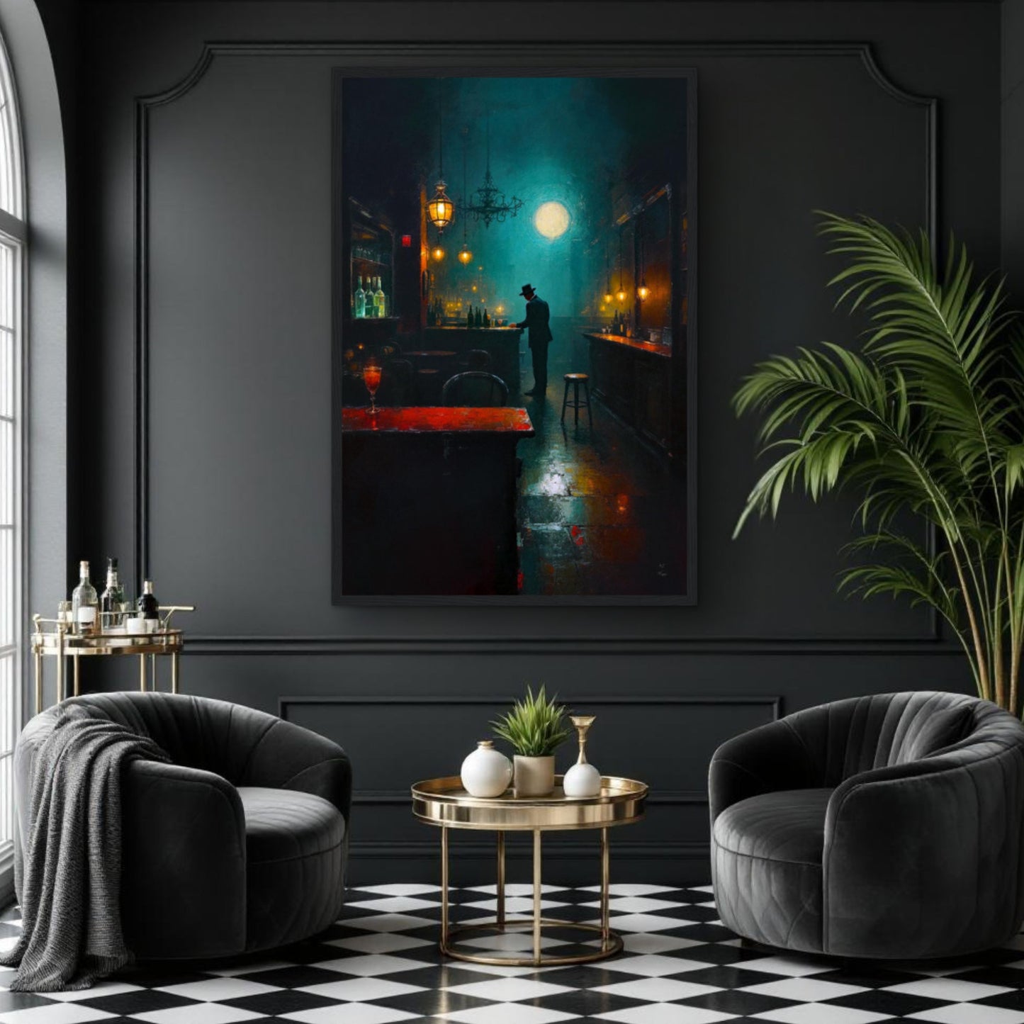 Speakeasy Bootleg Prohibition Bar Art Print