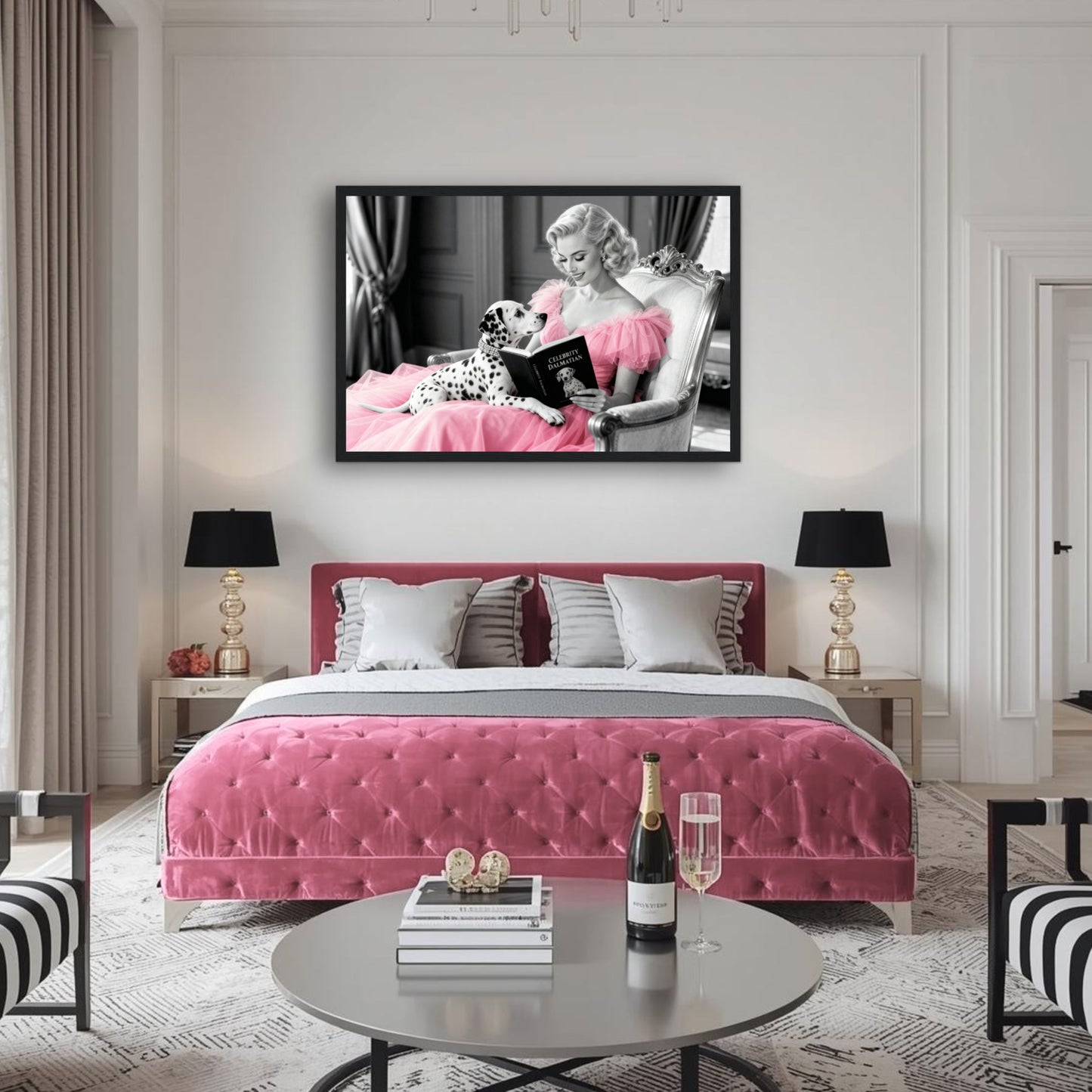 Hollywood Starlet Dalmatian Puppy Art Print