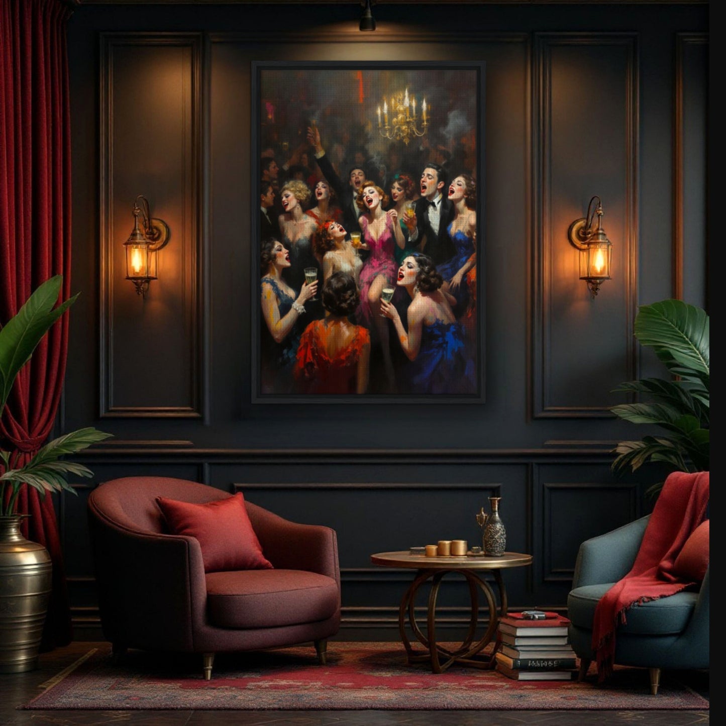 Gatsby Art Deco Speakeasy Art Print