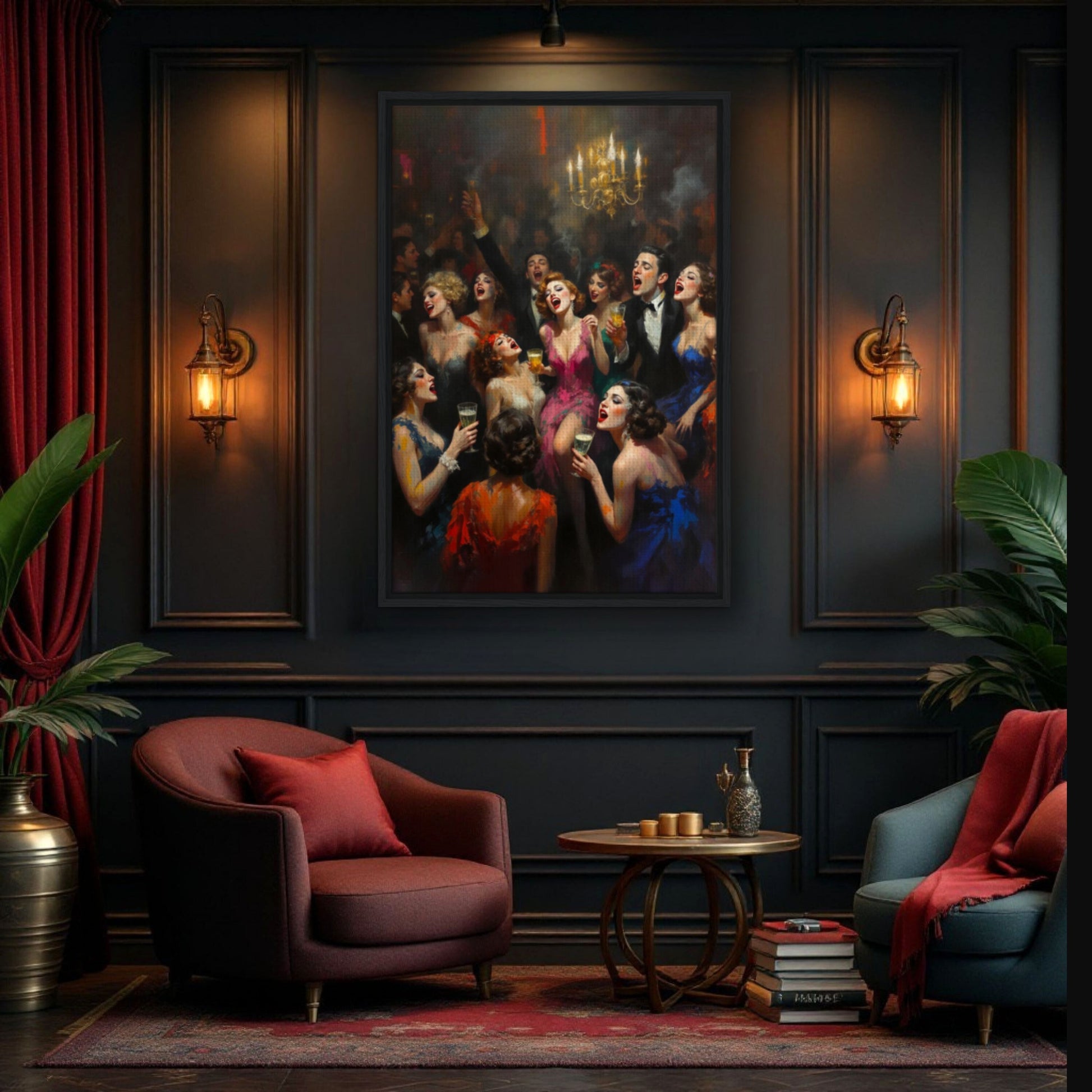 Gatsby Art Deco Speakeasy Art Print