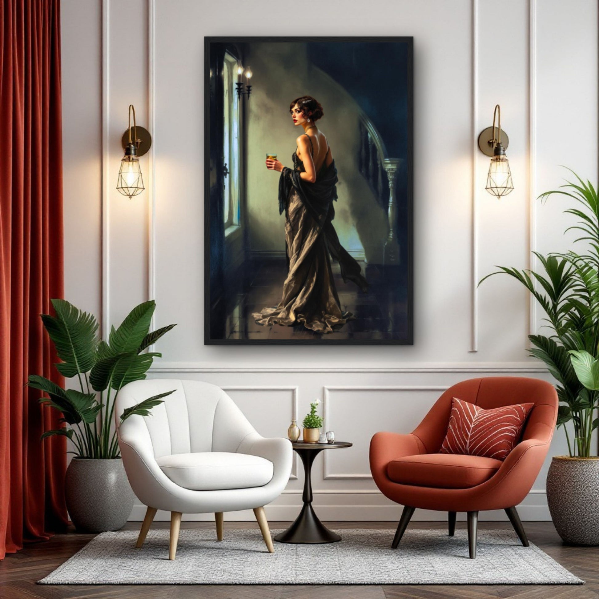Art Deco Flapper Speakeasy Fine Art Print