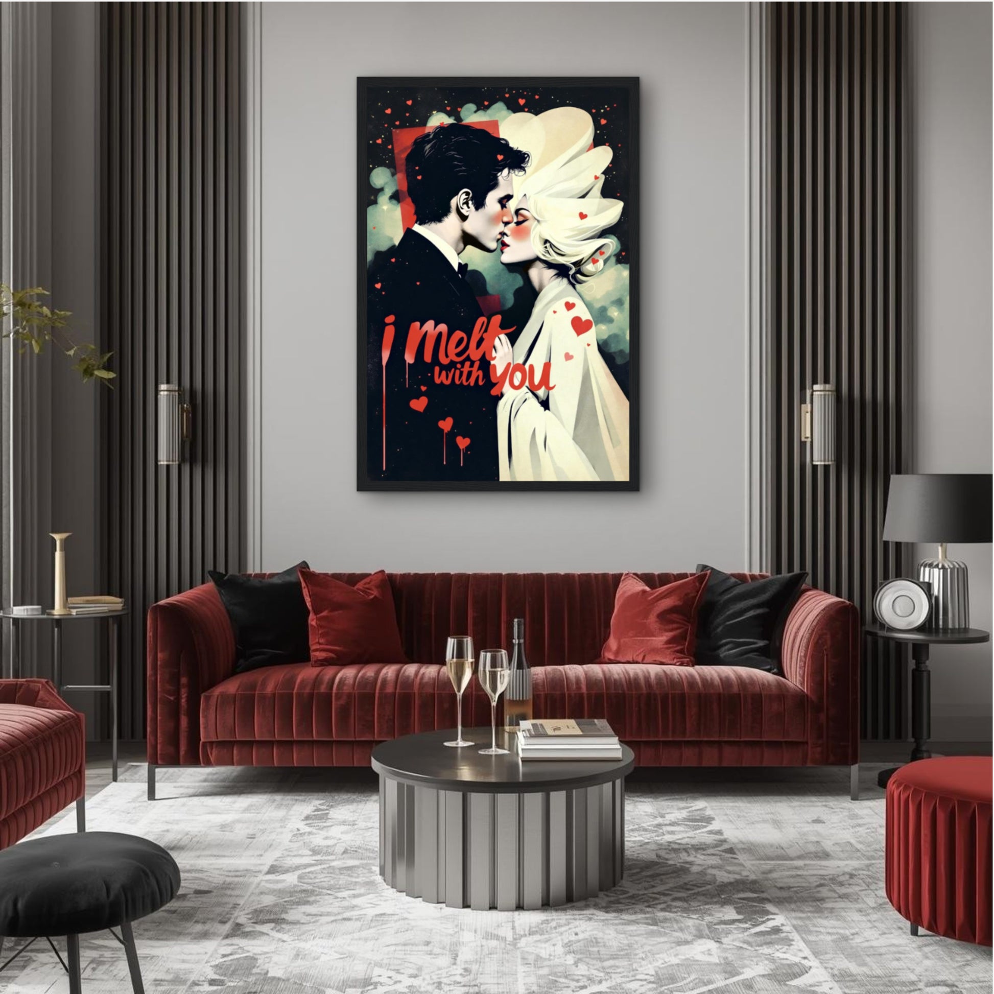 I Melt With You Avant-garde Retro Art Print