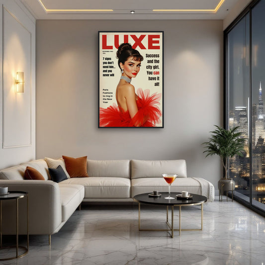 Audrey Hepburn Vintage Fashion Art Print