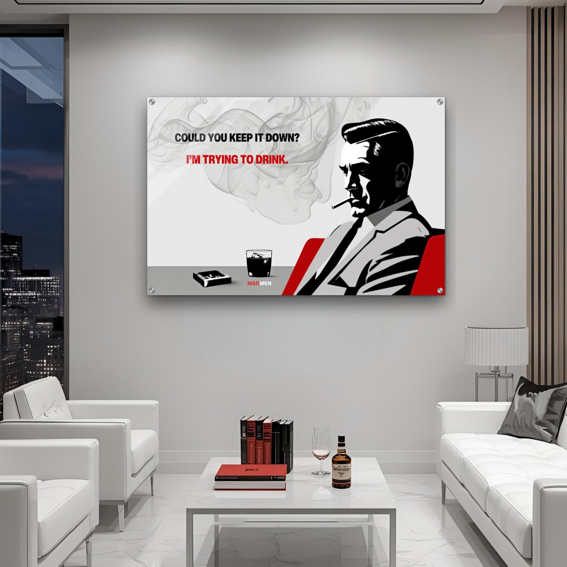 Don Draper Funny Quote Bar Art Print