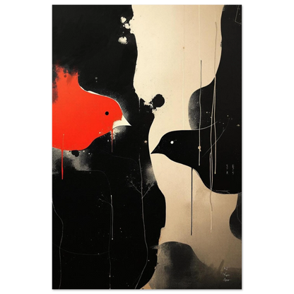 Abstract Bird Minimalist Fine Art Print 40x60 cm 16x24″ Premium Matte Paper Poster No Frame