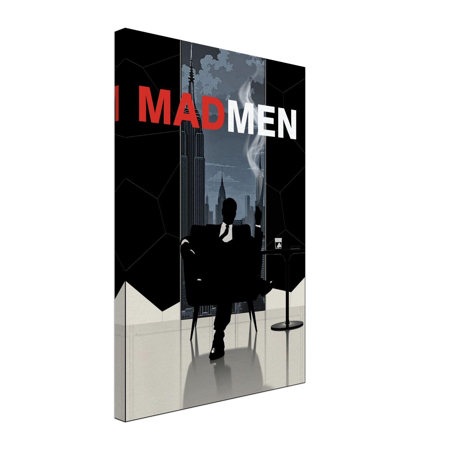 Mad Men Don Draper Retro Art Print No Frame 40x60 cm 16x24″ Gallery Wrapped Canvas