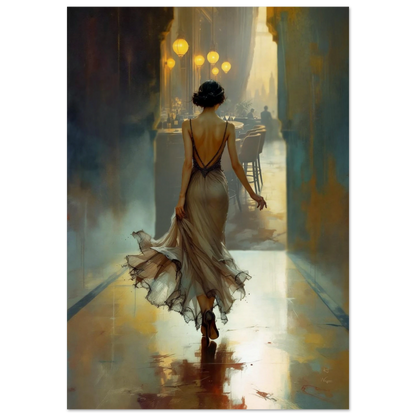 1920s Speakeasy Art Deco Flapper Print 70x100 cm 28x40″ Museum-Quality Matte Paper Poster No Frame