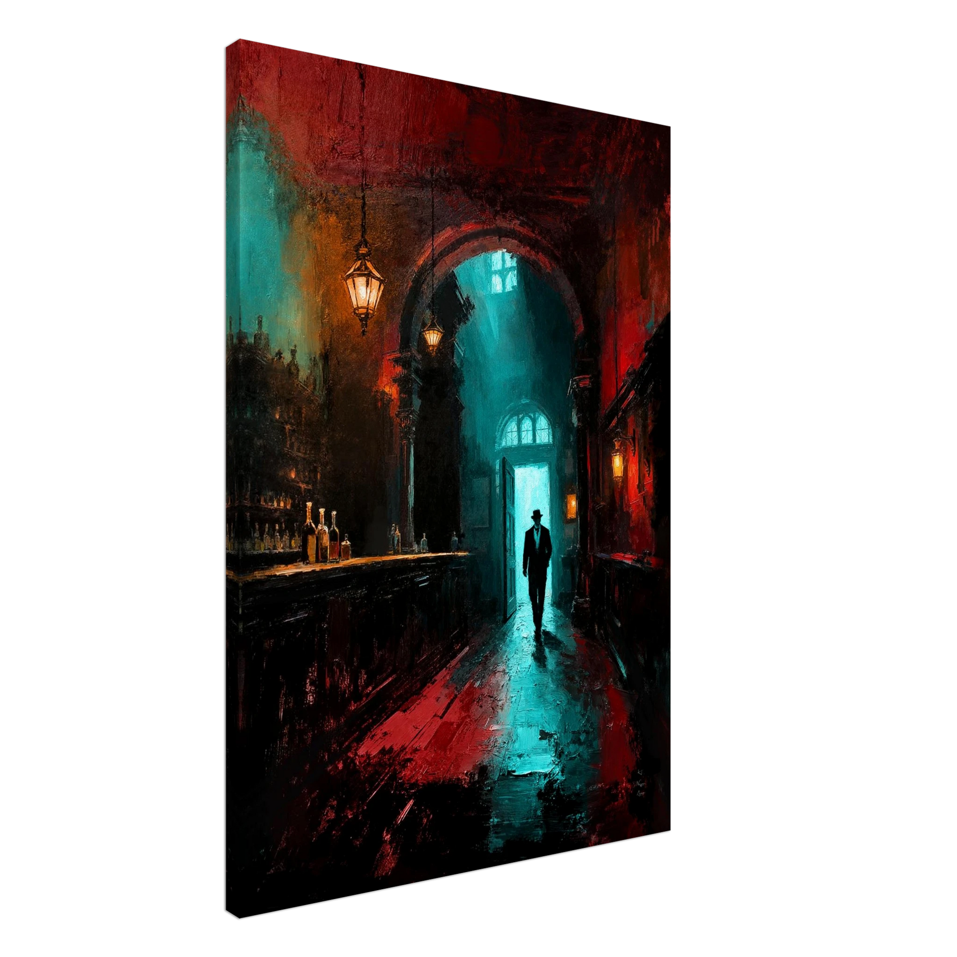 Speakeasy 1920s Bar Art Poster Print 40x60 cm 16x24″ Museum-Quality Matte Framed Poster Black Wood Frame