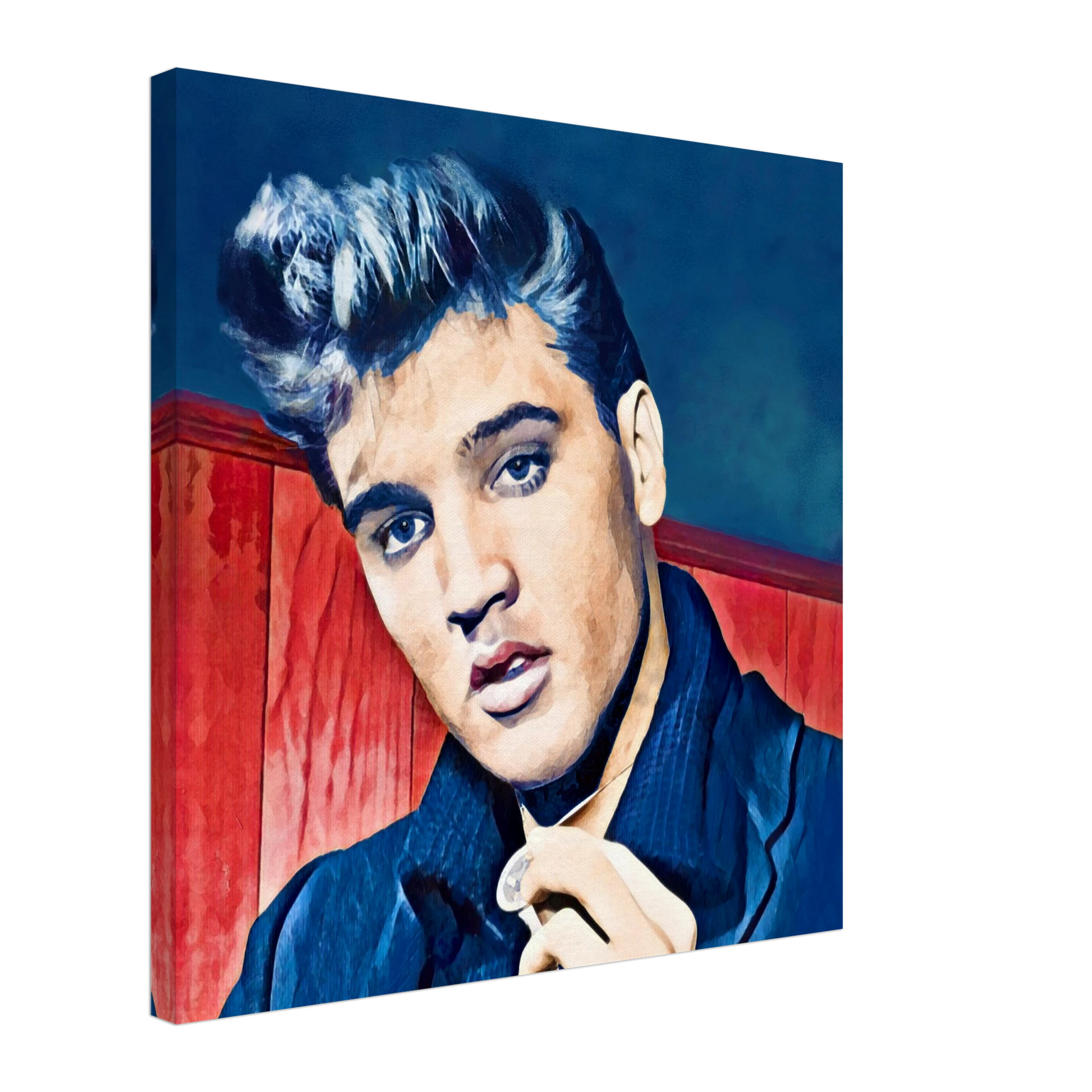 Young Elvis Presley Art Print No Frame 70x70 cm 28x28″ Classic Matte Paper Poster