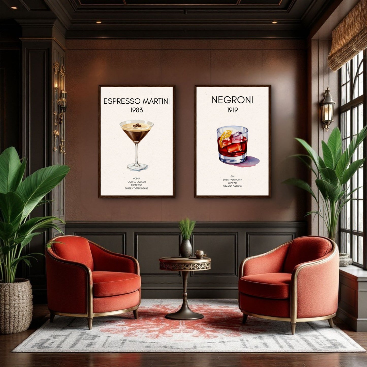 Espresso Martini Cocktail Bar Poster Print