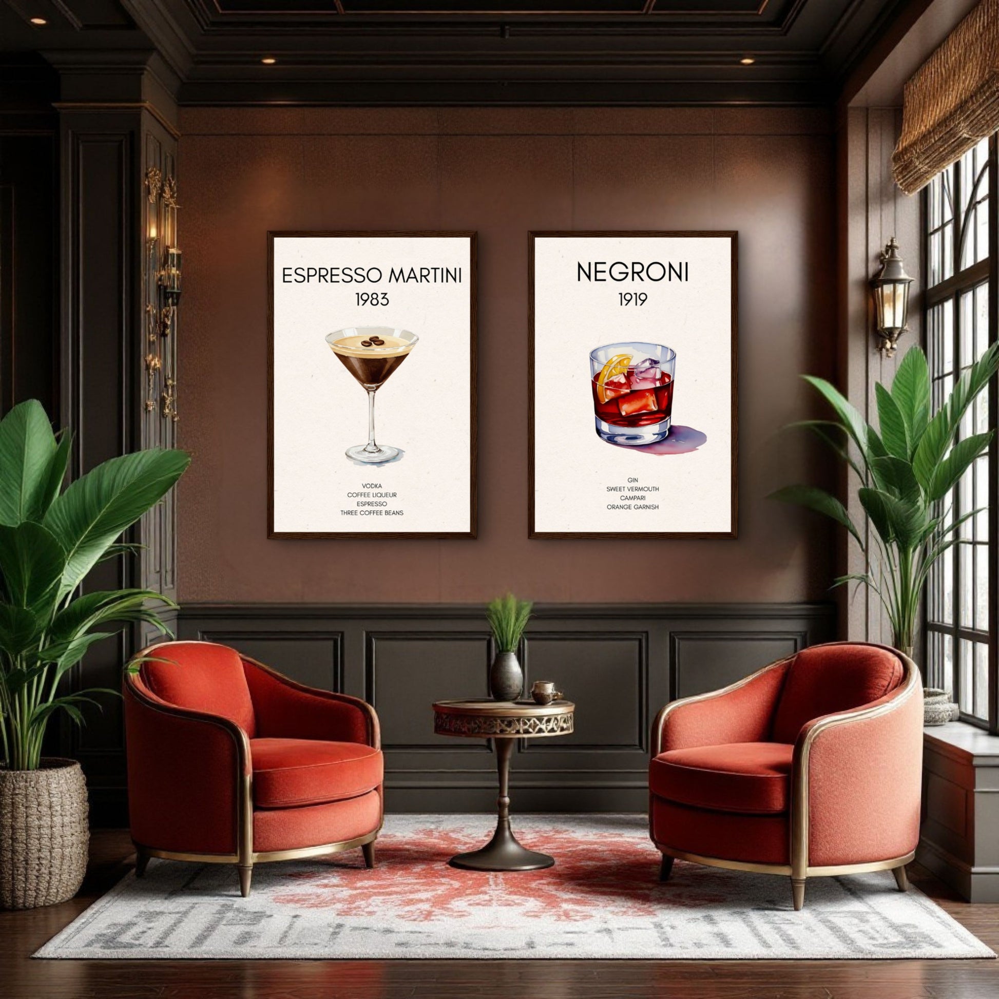Espresso Martini Cocktail Bar Poster Print