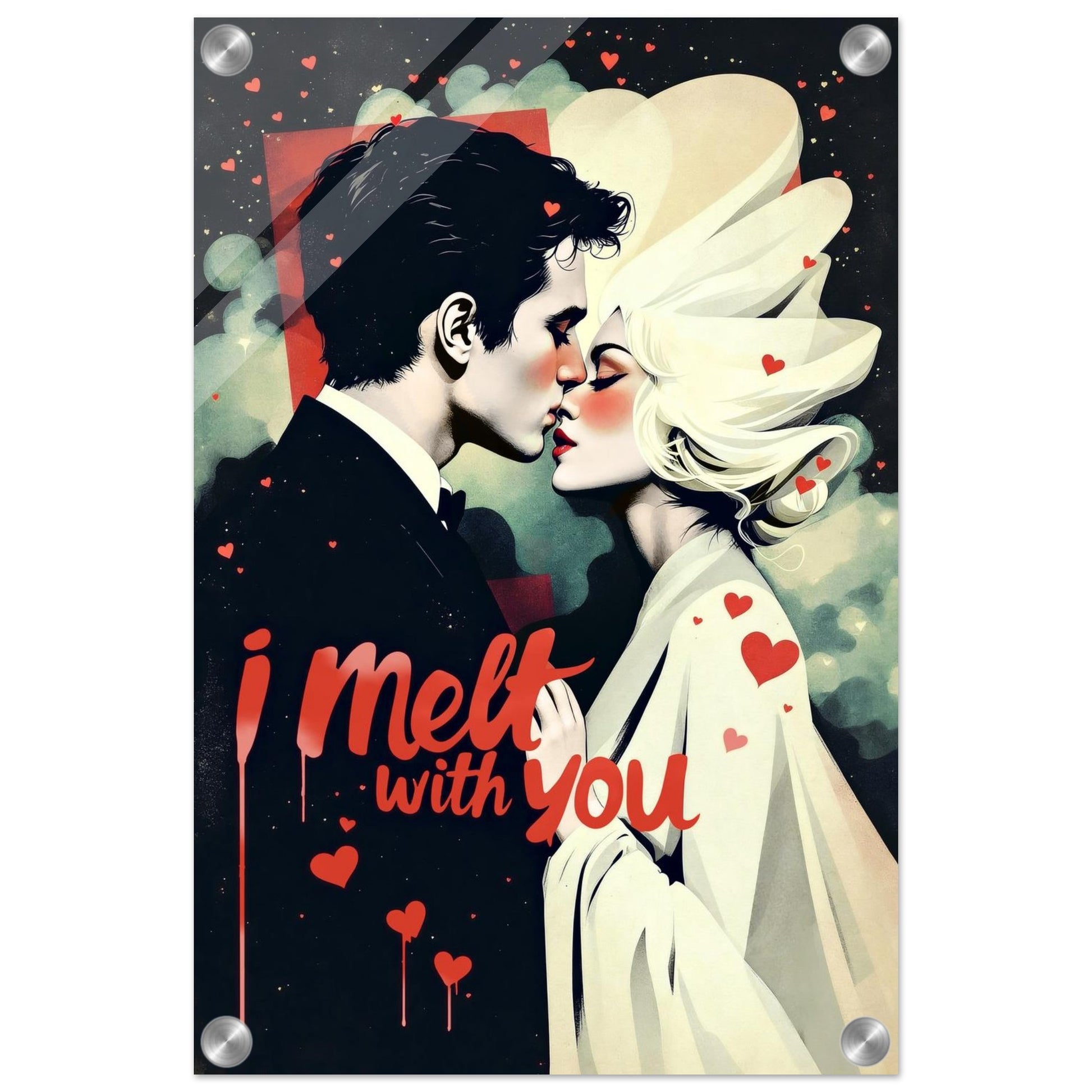 I Melt With You Avant-garde Retro Art Print 16x24″ Museum-Quality Matte Poster