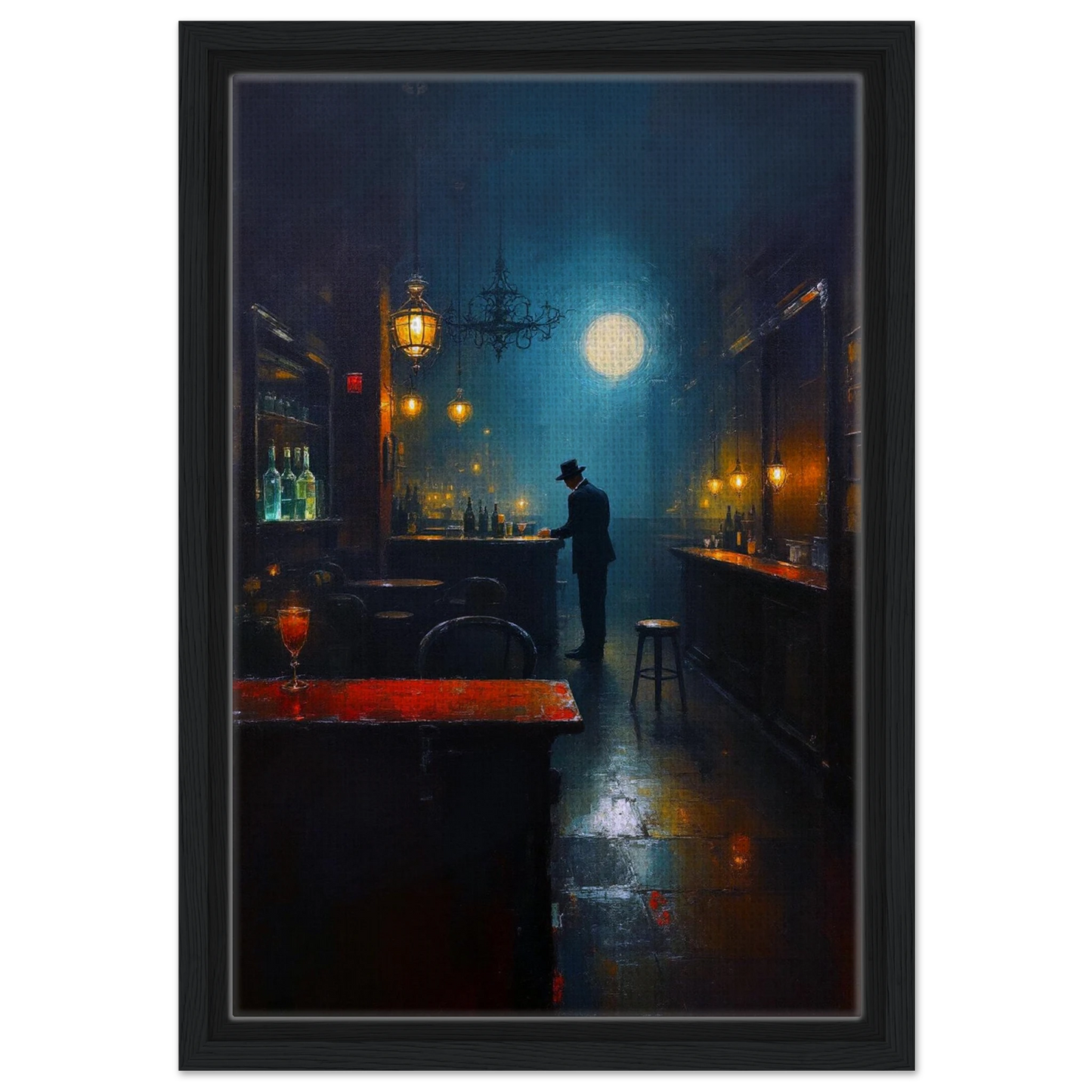 Speakeasy Bootleg Prohibition Bar Art Print 60x90 cm 24x36″ Sleek Acrylic Print No Frame