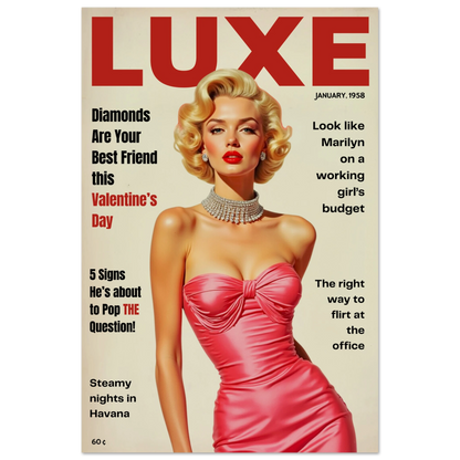 Marilyn Monroe Hollywood Glam Art Print 30x45 cm 12x18″ Classic Matte Paper Poster No Frame