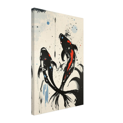 Modern Koi Fish Ocean Art Print 40x60 cm 16x24″ Gallery Wrapped Canvas No Frame