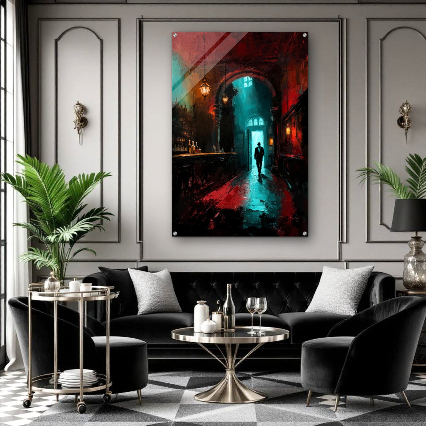 Speakeasy 1920s Bar Art Poster Print