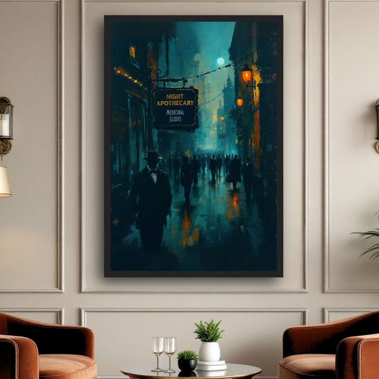 Prohibition Speakeasy Moody Nightlife Art Print