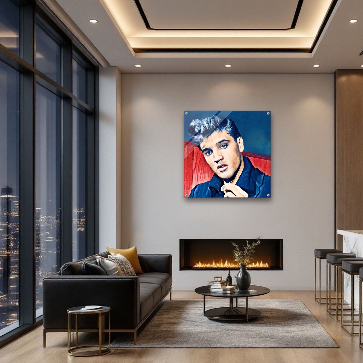 Young Elvis Presley Art Print