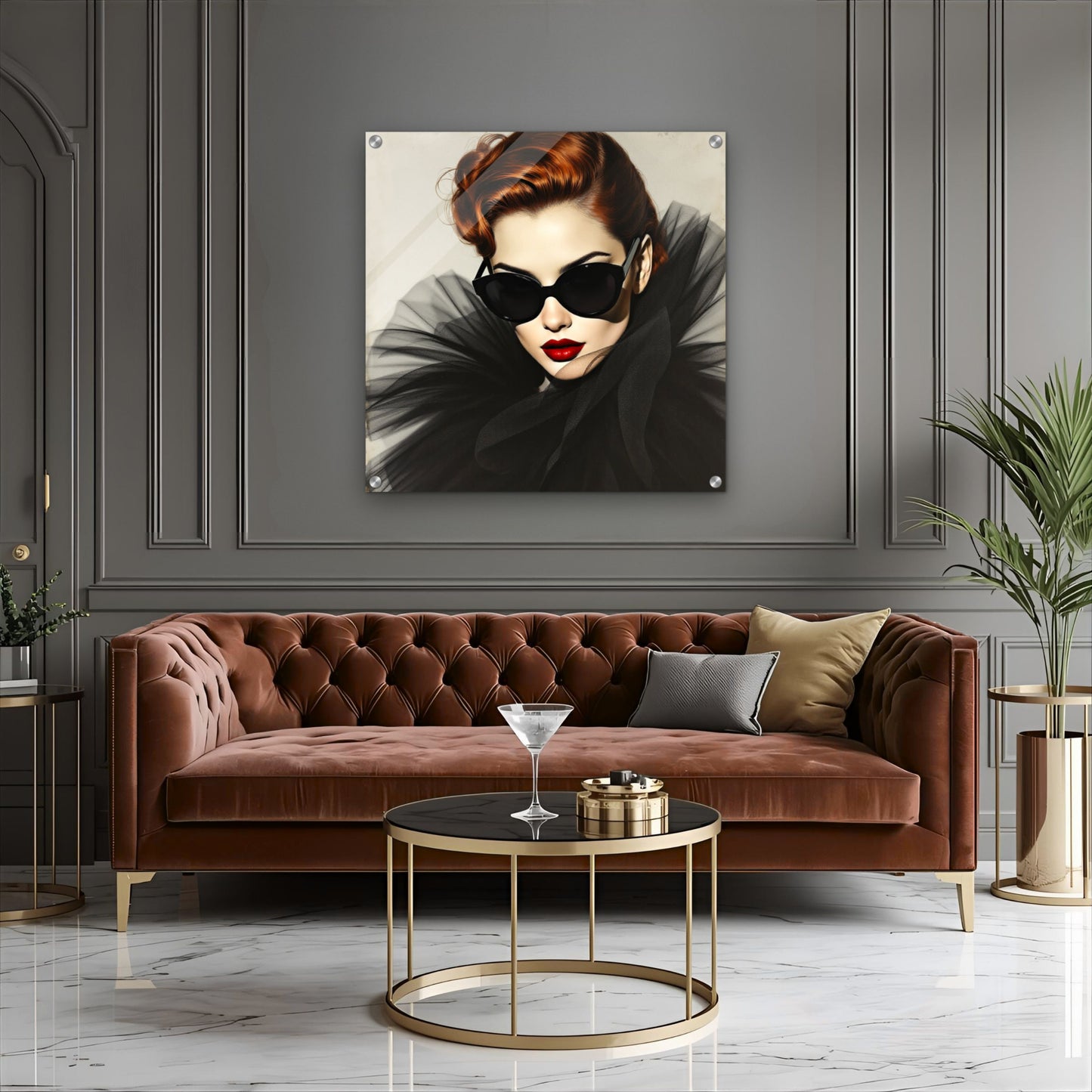 Femme Fatale Paris Runway Fashion Art Print