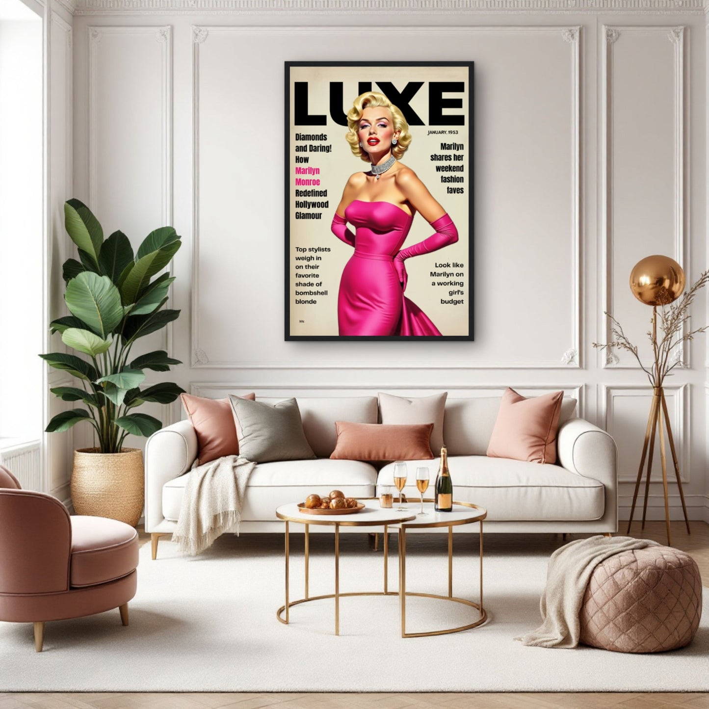 Marilyn Monroe Old Hollywood Art Print