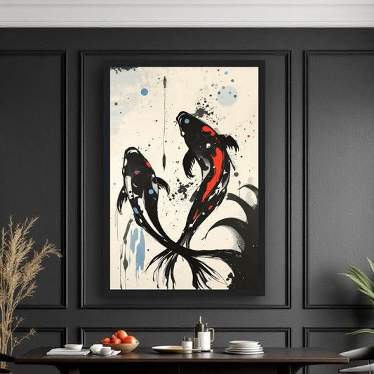 Modern Koi Fish Ocean Art Print