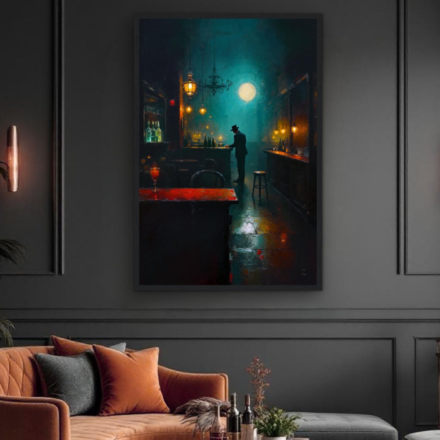 Speakeasy Bootleg Prohibition Bar Art Print