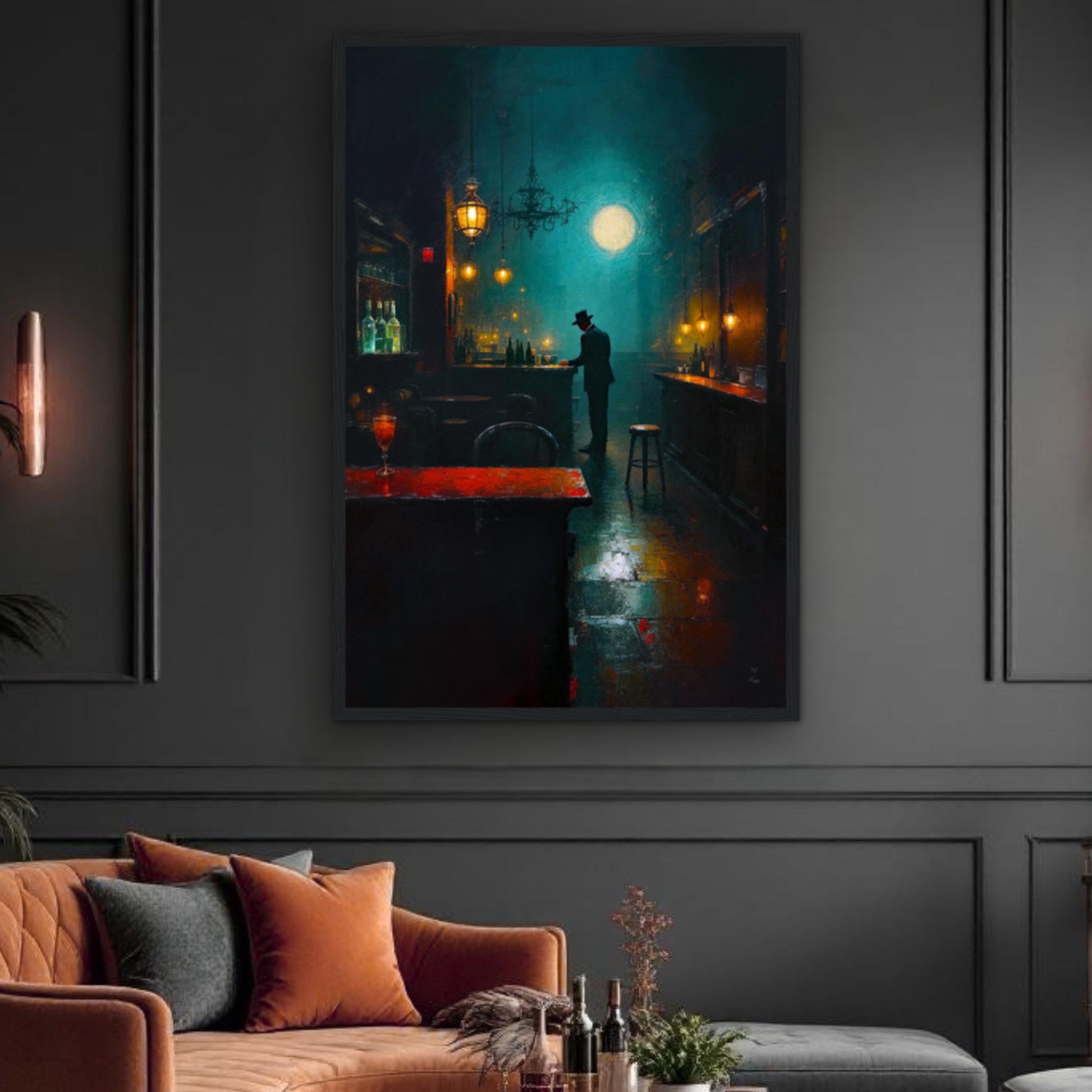 Speakeasy Bootleg Prohibition Bar Art Print