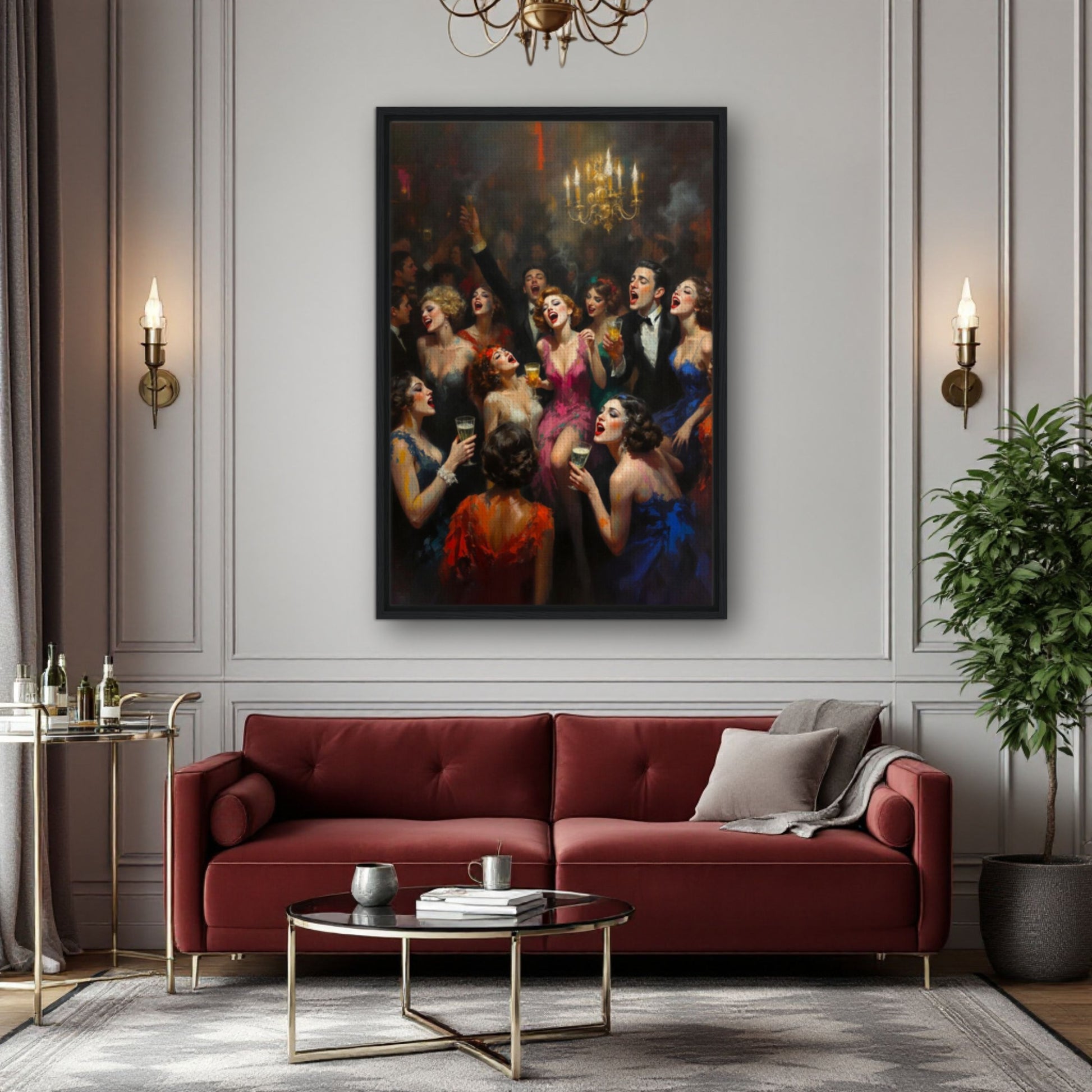 Gatsby Art Deco Speakeasy Art Print