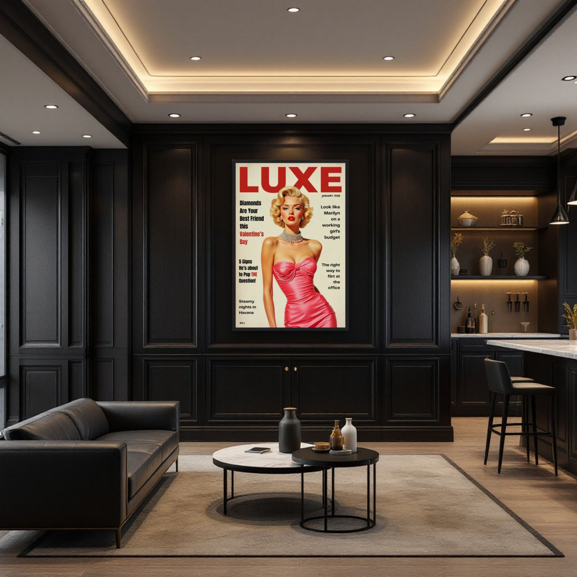 Marilyn Monroe Hollywood Glam Art Print