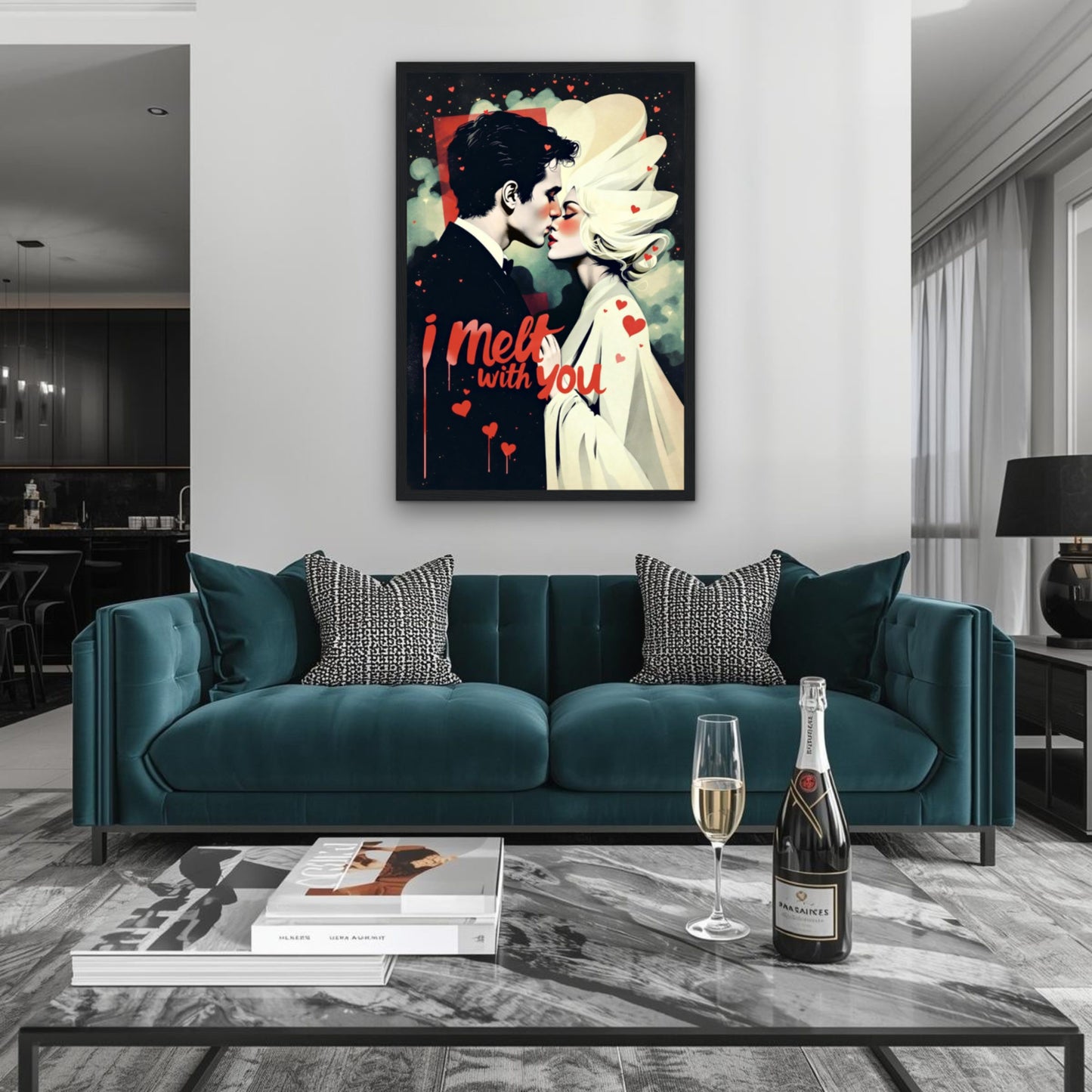 I Melt With You Avant-garde Retro Art Print