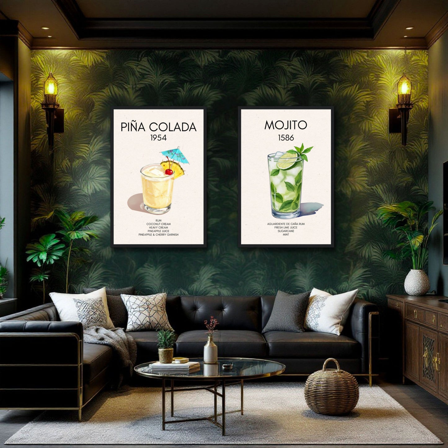 Mojito Cocktail Bar Poster Print