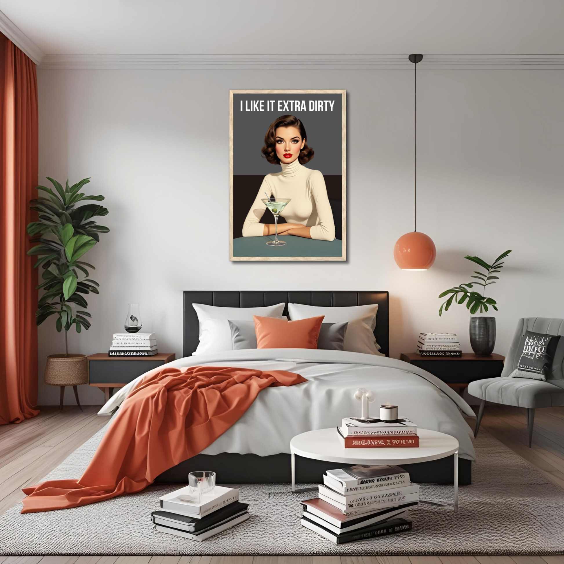 Extra Dirty Martini Cocktail Bar Art Print