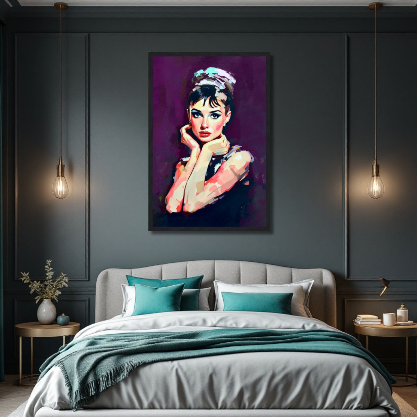Audrey Hepburn Painting Art Print
