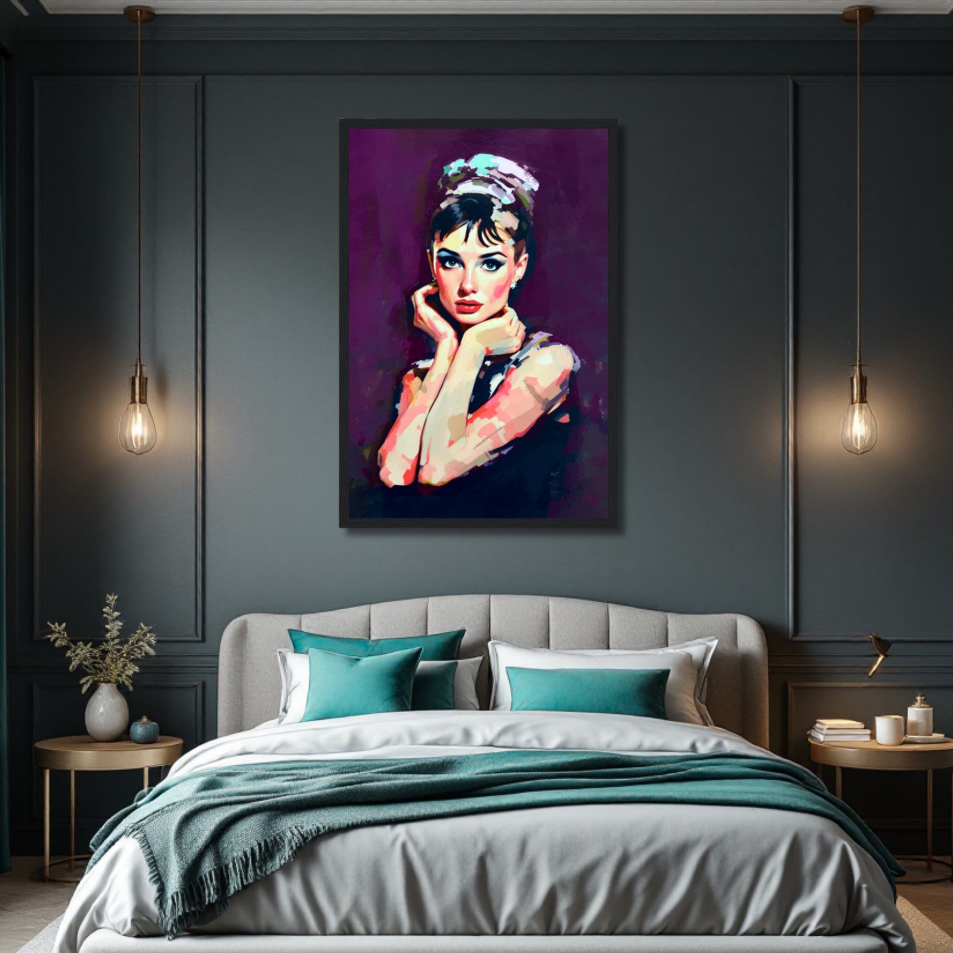 Audrey Hepburn Painting Art Print