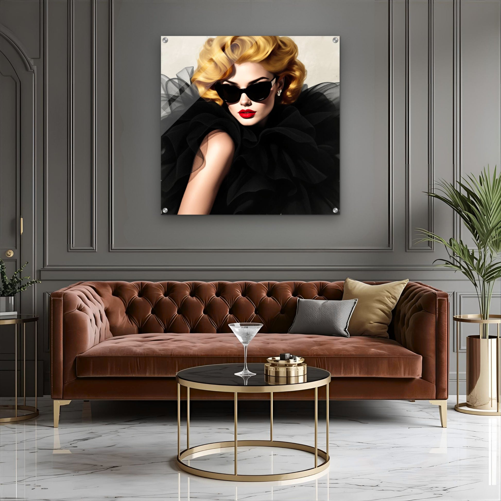 Paris Avant-Garde Retro Fashion Model Art Print