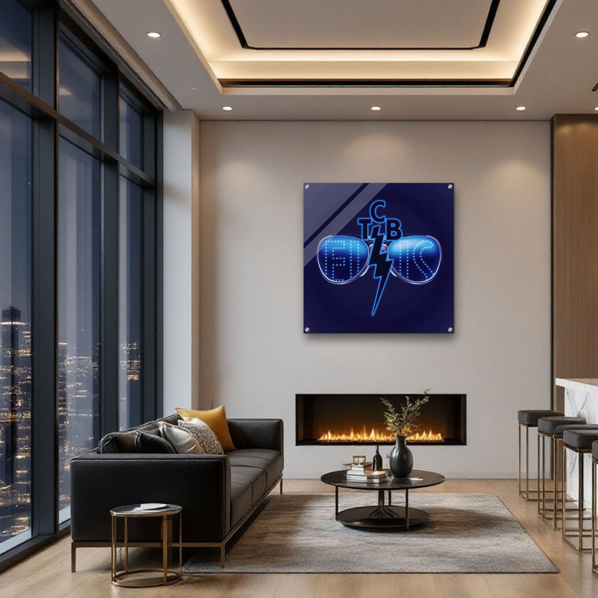 Elvis Presley TCB Sunglasses Art Print