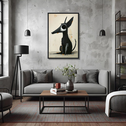 Big Eyed Abstract Dog Fine Art Print