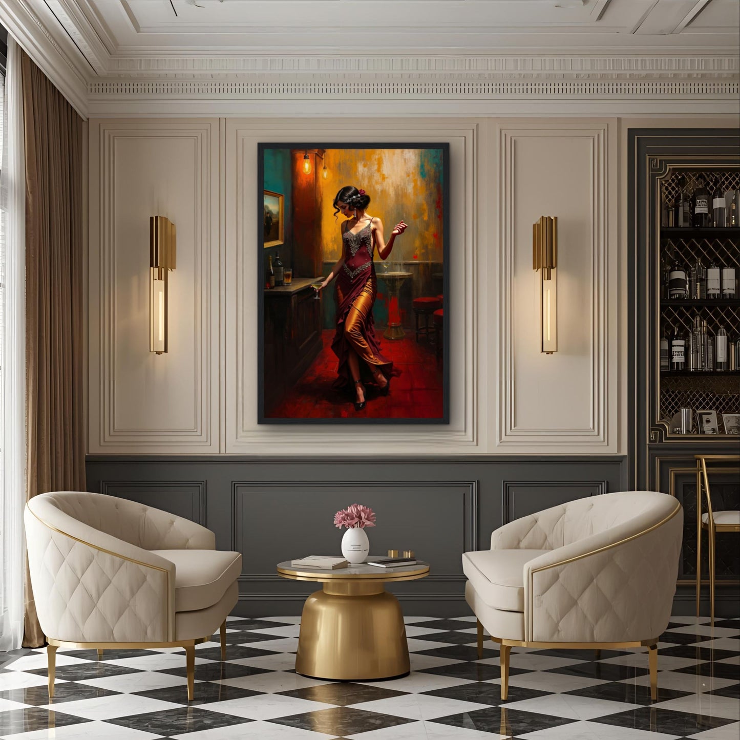 Speakeasy Flapper Art Prohibition Poster Print