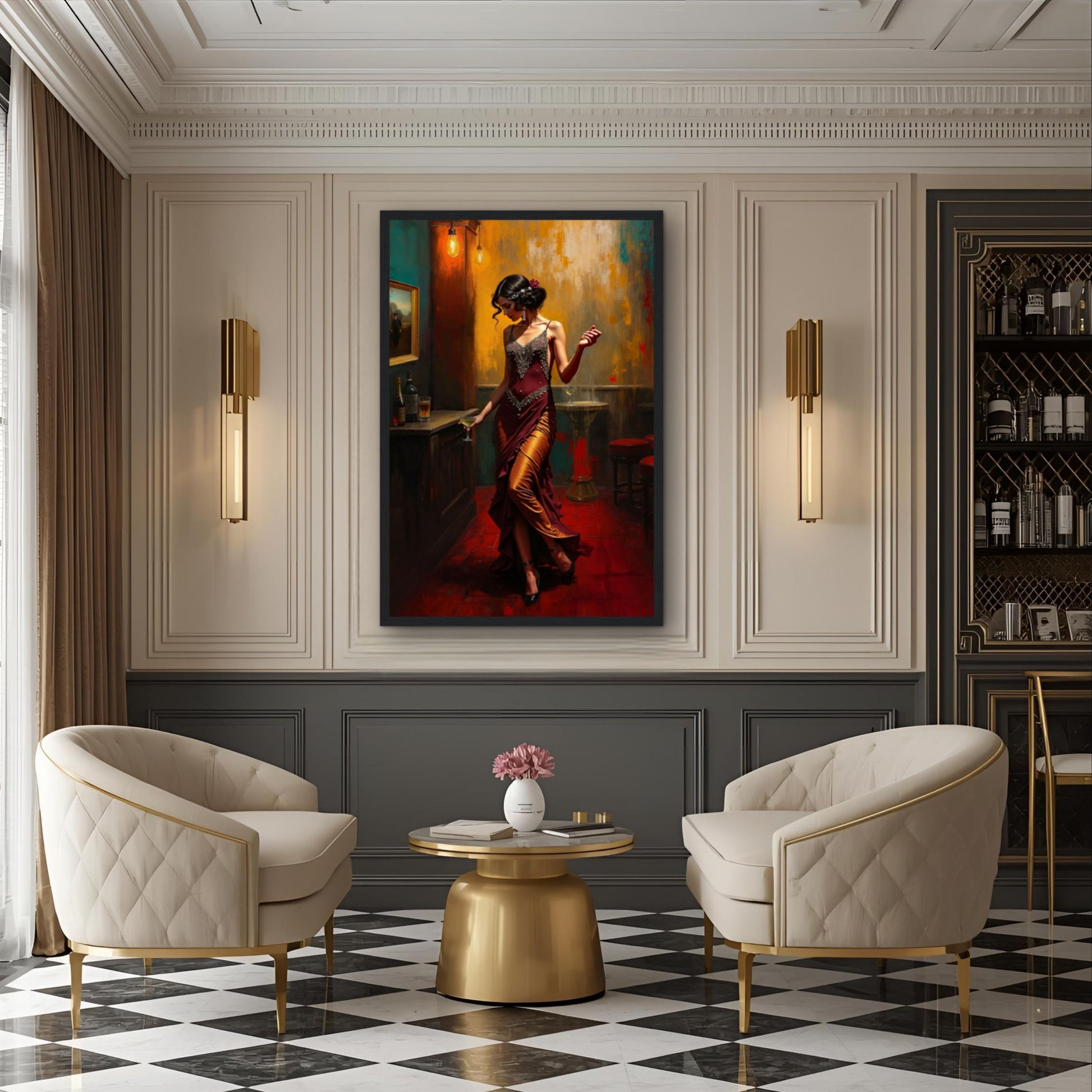 Speakeasy Flapper Art Prohibition Poster Print