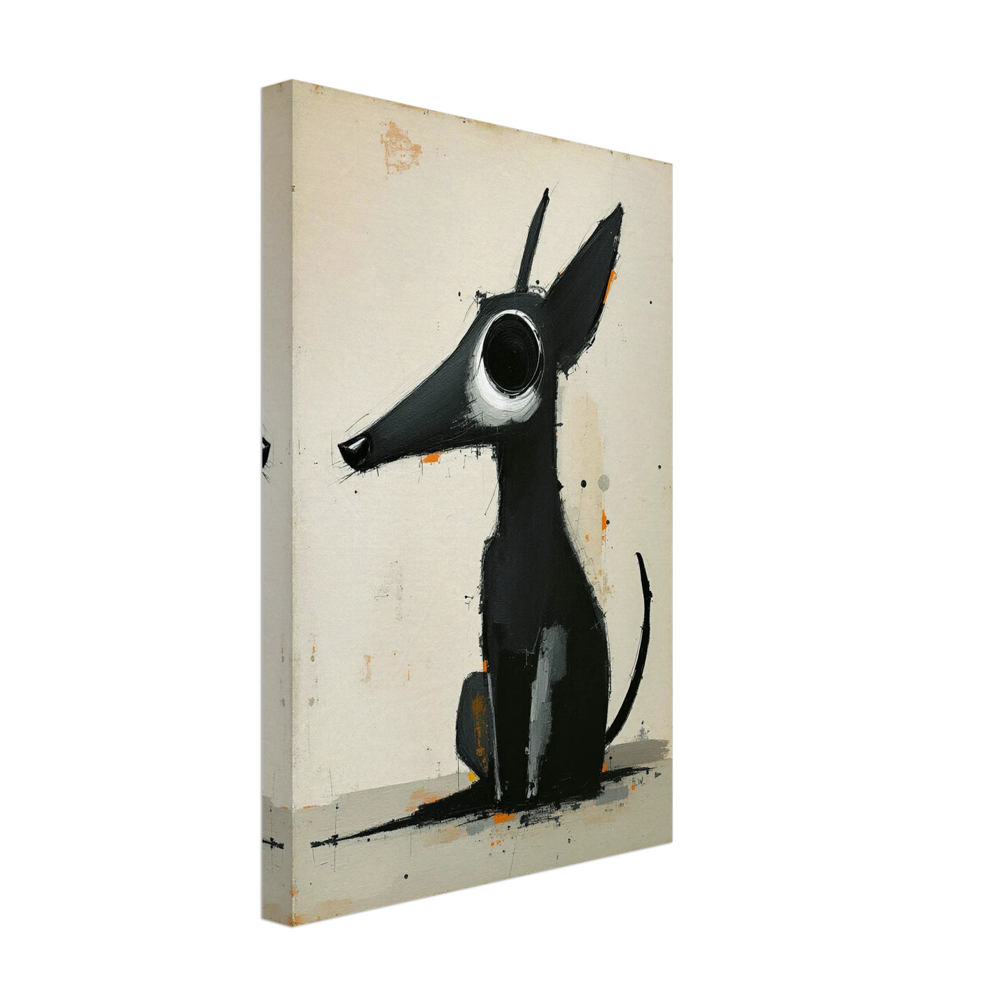 Big Eyed Abstract Dog Fine Art Print No Frame 30x45 cm 12x18″ Gallery Wrapped Canvas