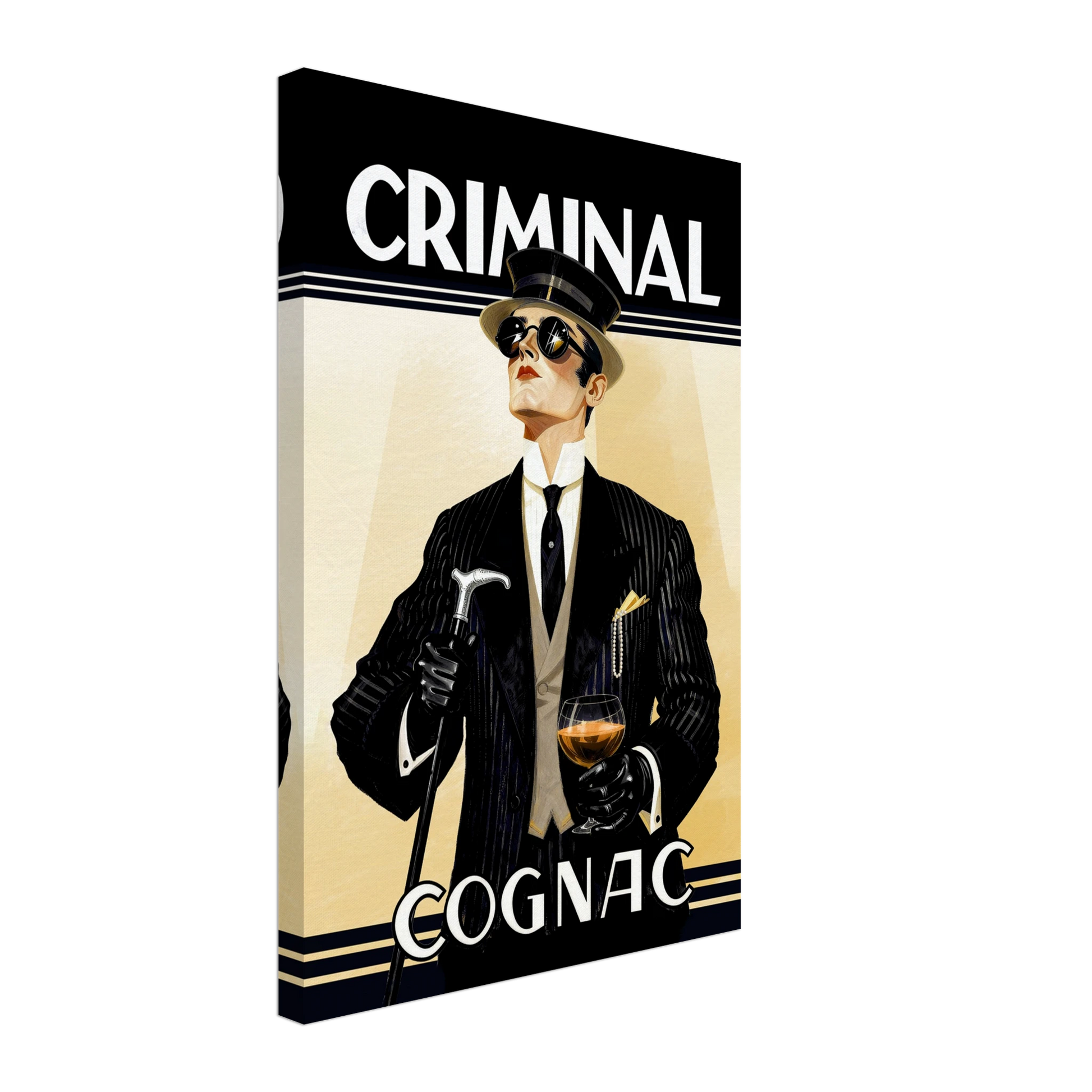 Criminal Cognac 1920s Art Deco Print