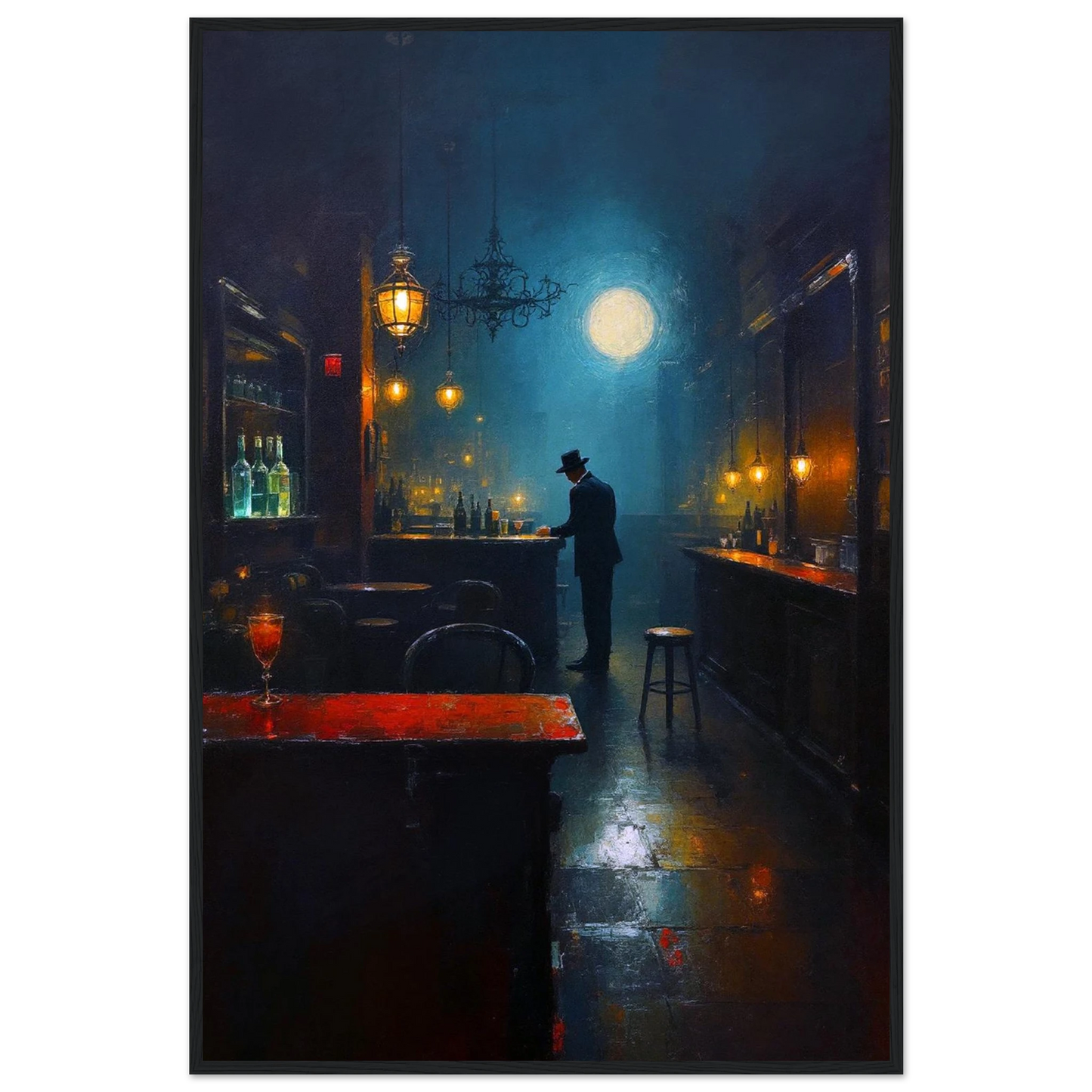 Speakeasy Bootleg Prohibition Bar Art Print